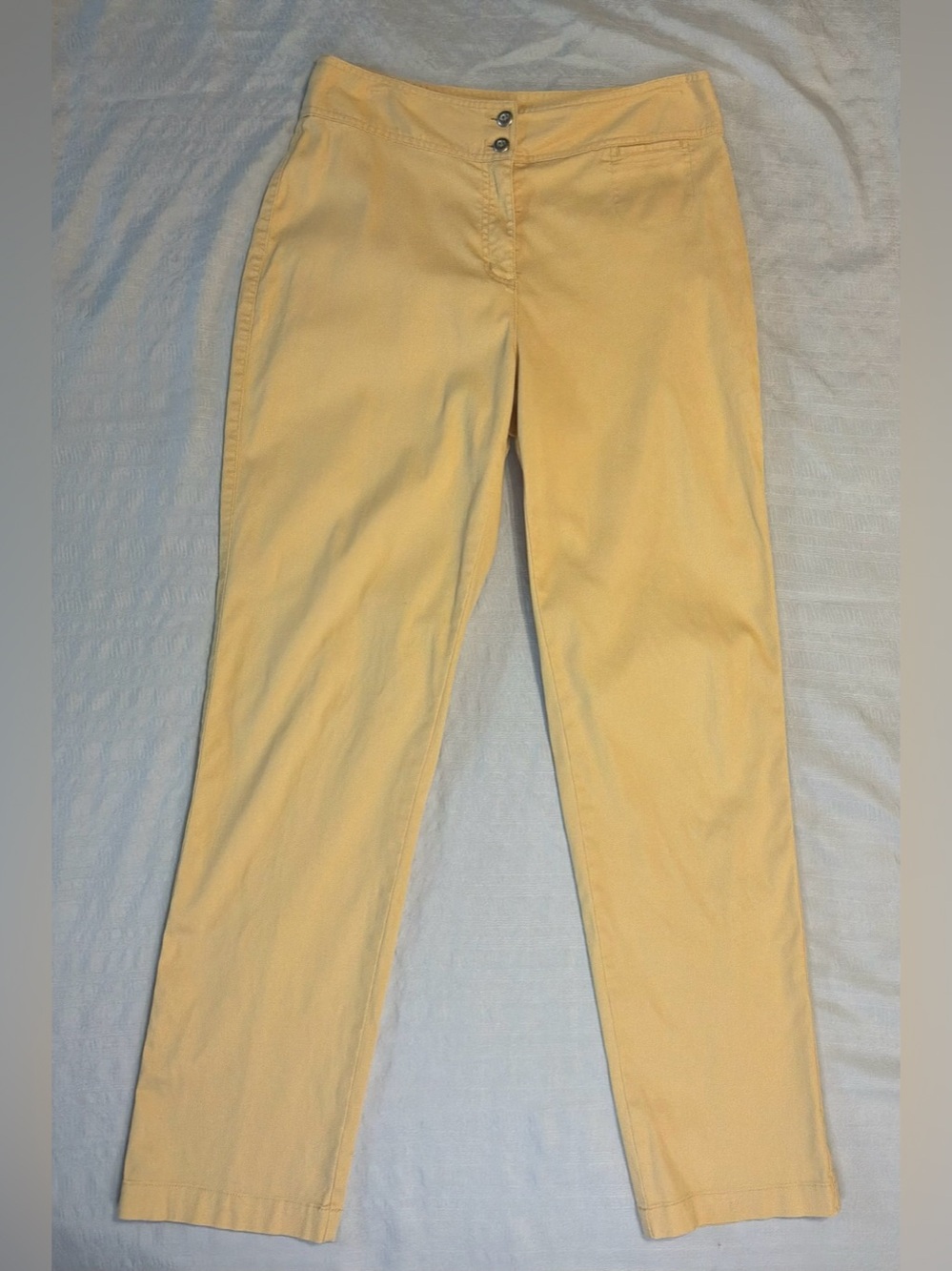 Chico's Straight Leg Pants Light Yellow Women’s Size 1